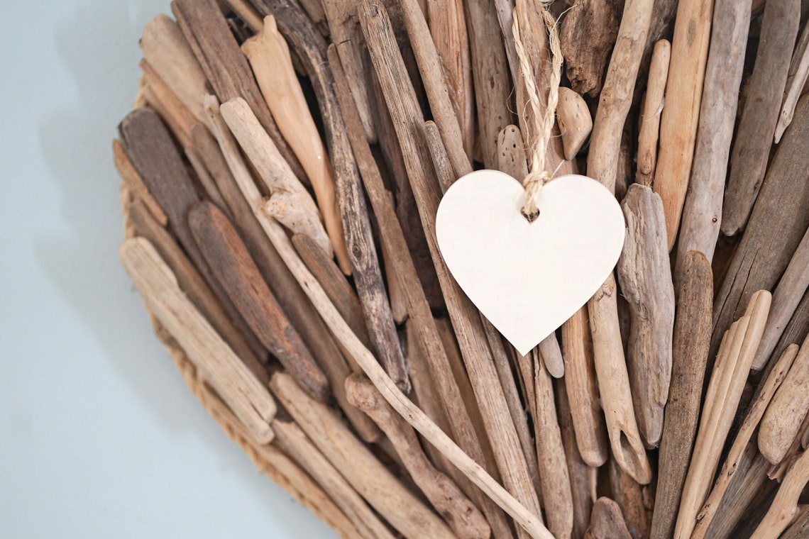 Large Driftwood Heart Wall Hanging / Driftwood Art / Decor Etsy