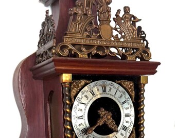 Vintage Dutch Zaanse Wall Clock: Warmink Wuba Atlas Pendulum - Etsy