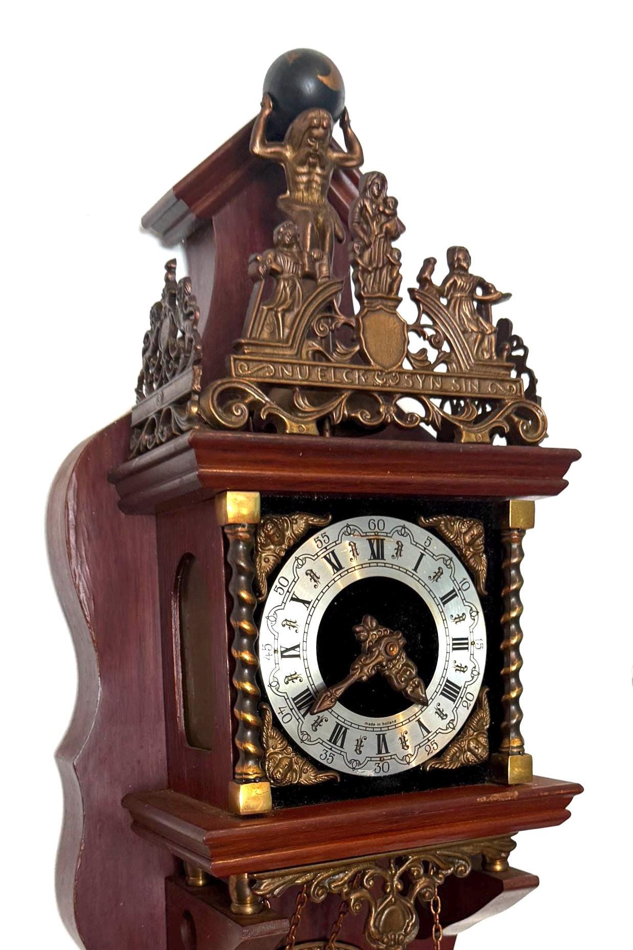 Vintage Dutch Zaanse Wall Clock: Warmink Wuba Atlas Pendulum - Etsy