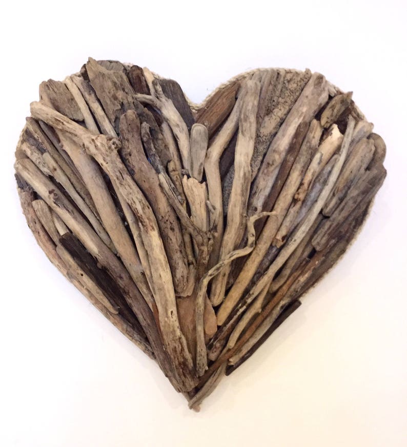 Large Driftwood Heart Wall Hanging / Driftwood Art / Decor Etsy