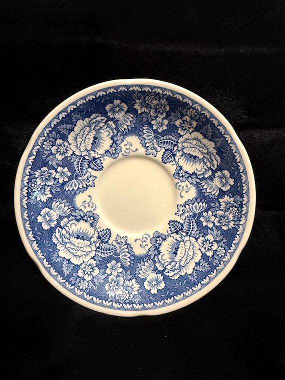 MASON'S Crabtree and Evelyn Ironstone Blue Floral Tea Plate - Etsy