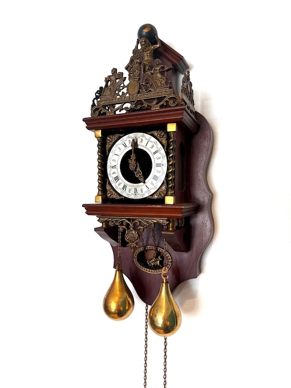 Vintage Dutch Zaanse Wall Clock: Warmink Wuba Atlas Pendulum - Etsy