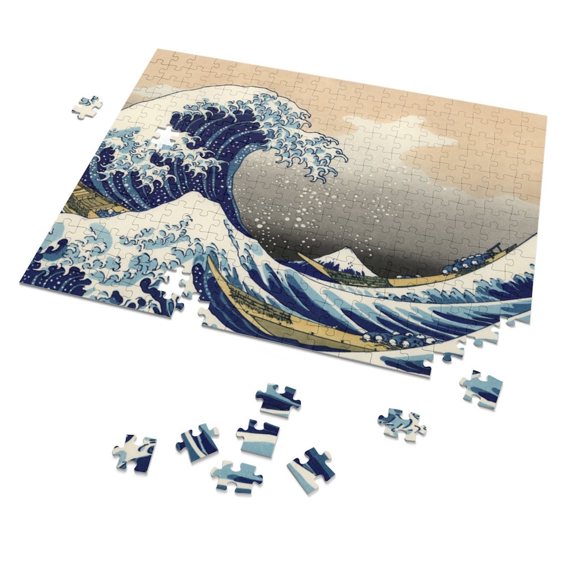 252 Piece Puzzle Hokusaï's Big wave Etsy