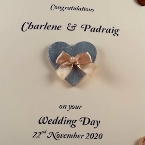 Félicitations carte de jour de mariage irlandais, personnalisé pour deux mariées, Gay lesbienne, Couple de même sexe, fait à la main en Irlande