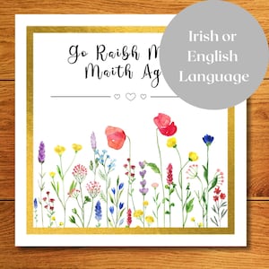 Irish Thank You card, Go raibh maith agat card, Irish Language Card Pack, Go raibh mile maith agat carta as gaeilge