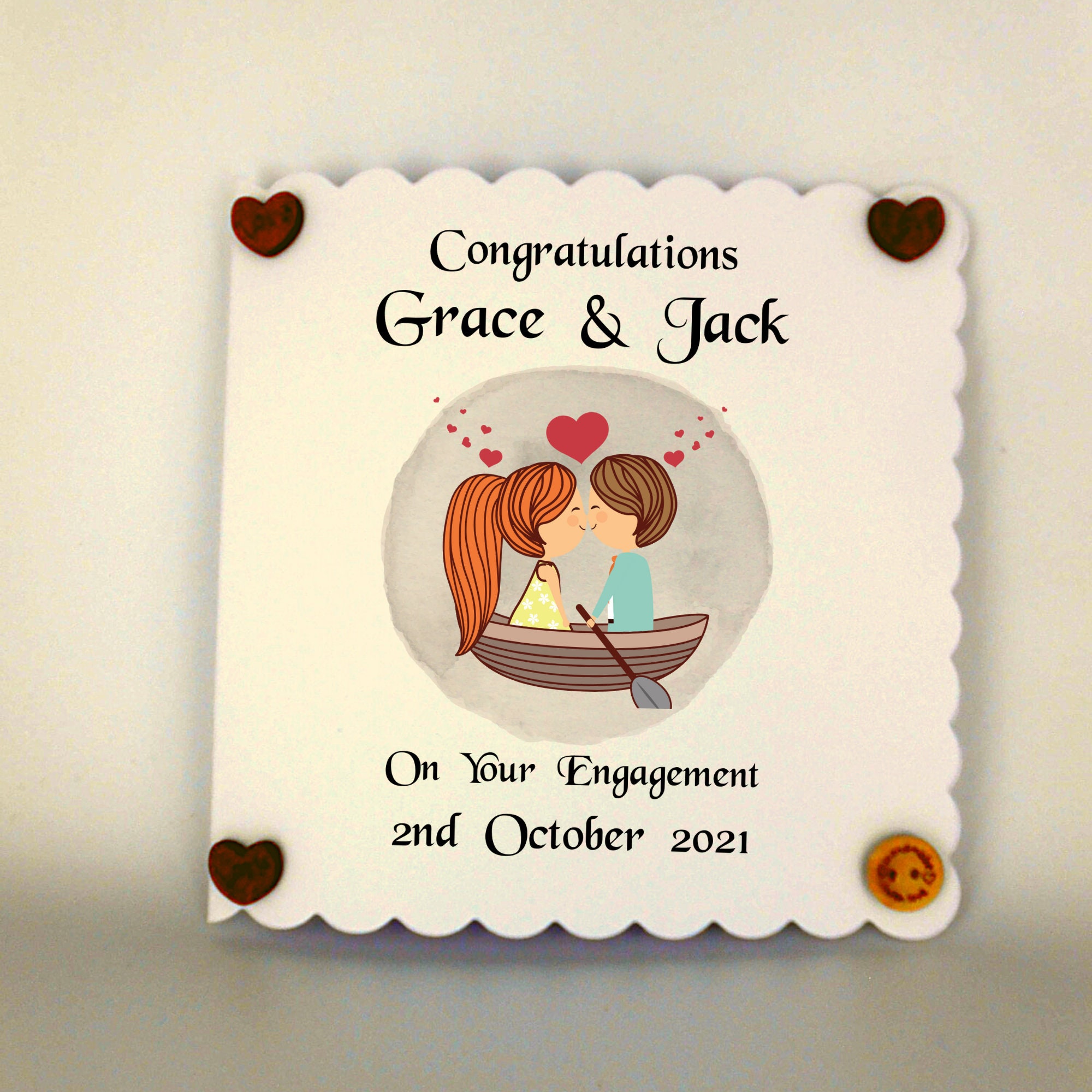 Tarjeta De Compromiso Para Nieta Y Futuro Esposo, Felicitaciones Por Su  Compromiso Nieta Y Futuro Esposo (o Prometido/a) - México, image size:2000x2000