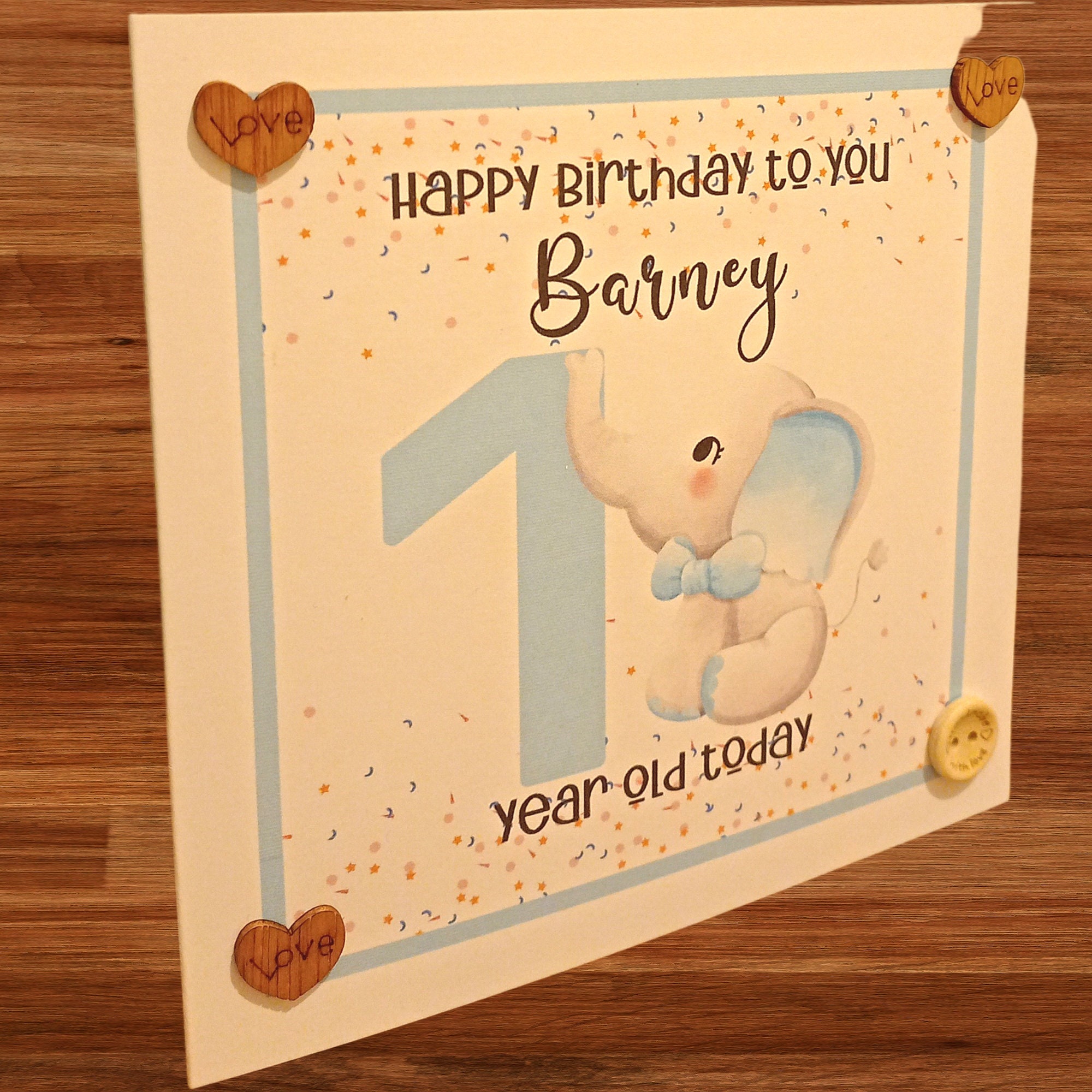 Birthday Card Age 1 for Boy Personalised Elephant, One Year Old Birthday  Card for Son, Nephew, Grandson in the Irish Language - Etsy, image size:2000x2000