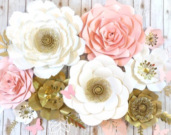 paper rose window display etsy paper flower window display