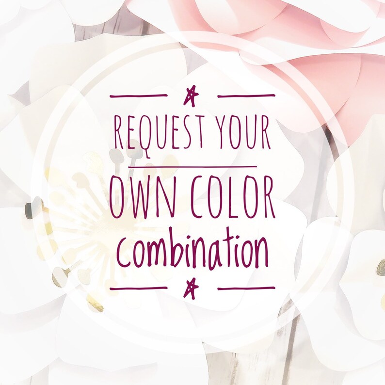 Bridal Photoshoot Pink and Gold Floral Arrangement Wedding Flower Wall Home Decor Large Paper Flower Set of 8