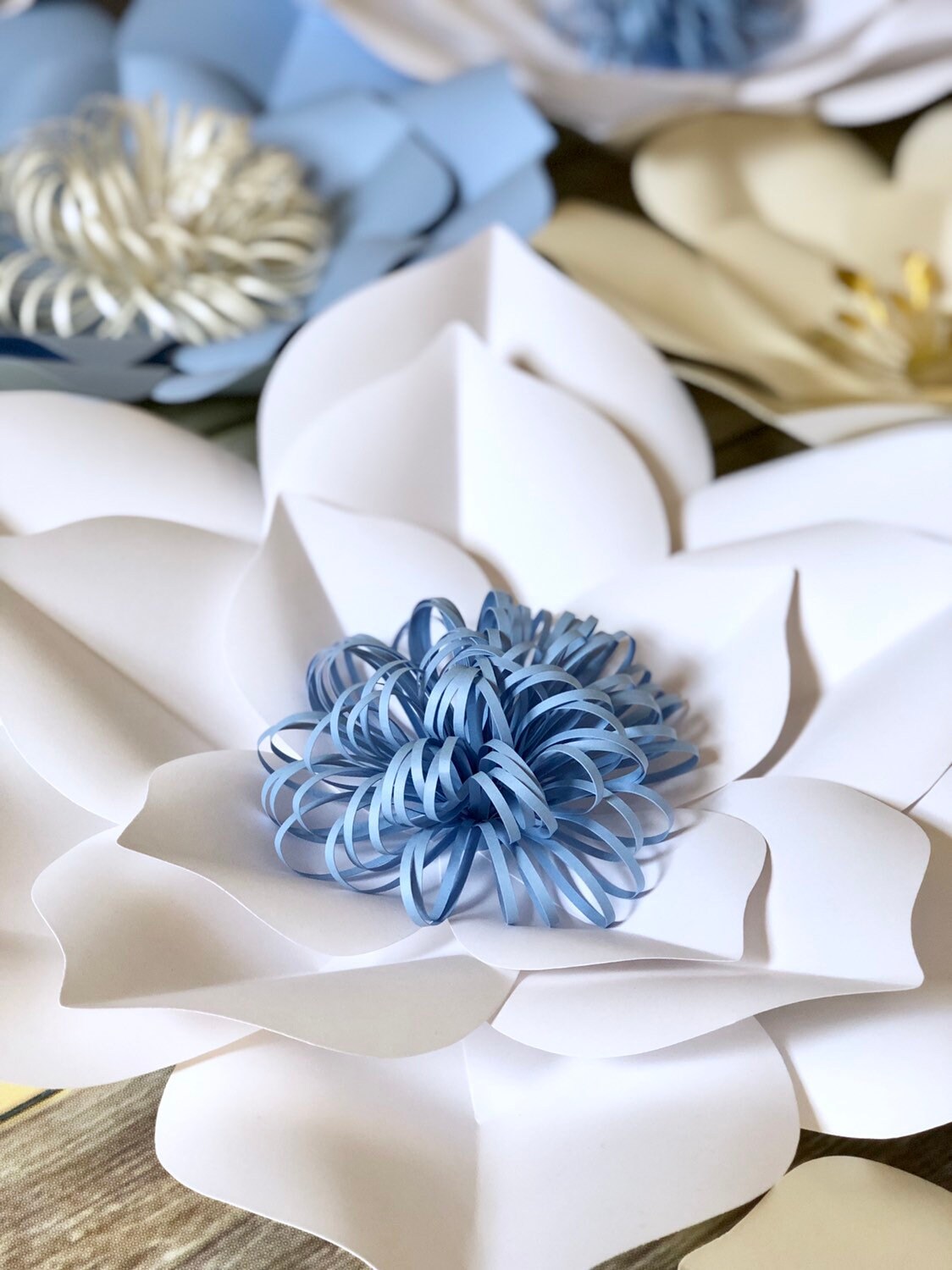 Giant Paper Flower for a DIY Wedding Backdrop - Craft Tutorial – Smile  Mercantile Craft Co.