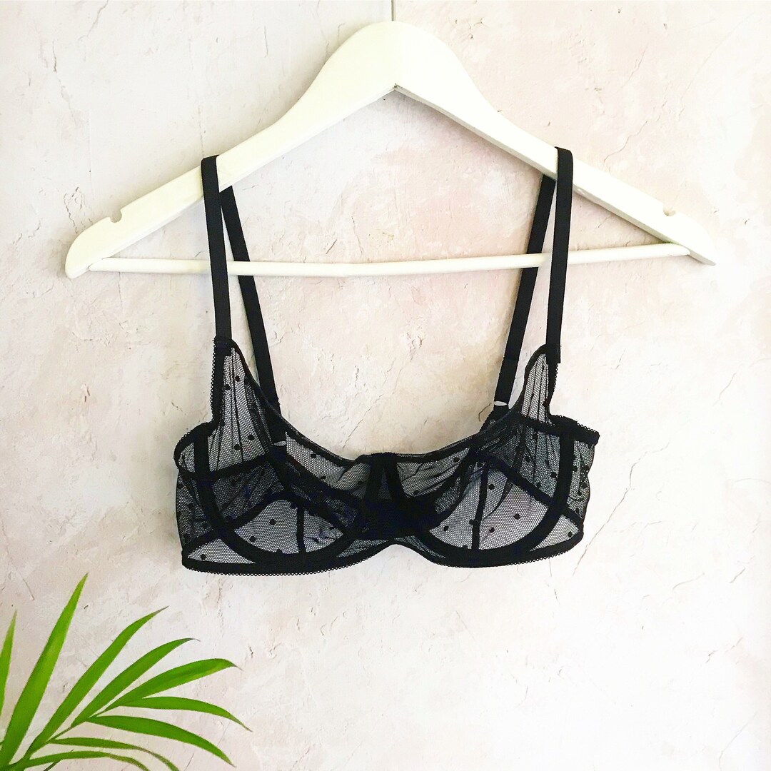Reggiseno nero trasparente Regalo di anniversario per donna