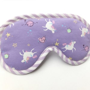 Sleep glasses for teenagers and adults, sleeping mask unicorn, face mask purple