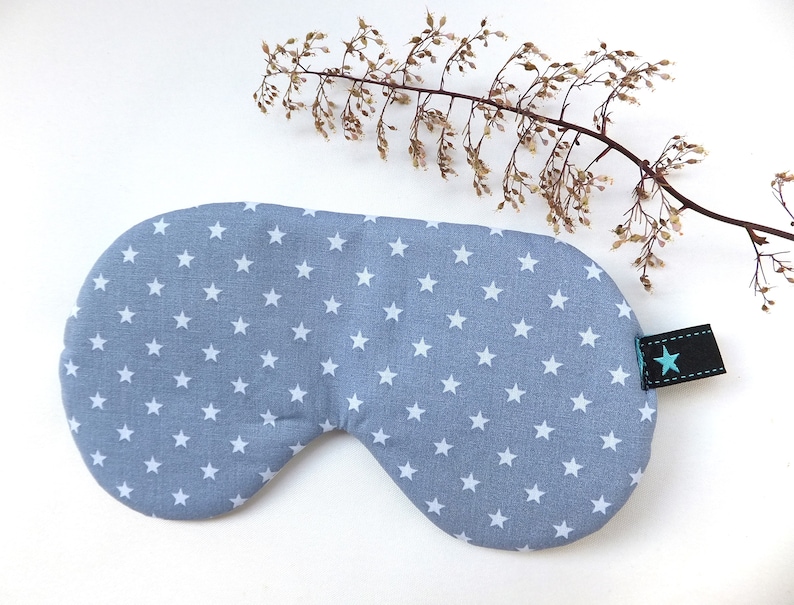 Schlafmaske verstellbar, Schlaf Brille für Teenager und Erwachsene, Stern, Augenmaske Baumwolle Bild 1