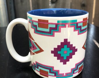 Vintage Santa Fe Style Coffee Mug - Ships FREE in the U.S.