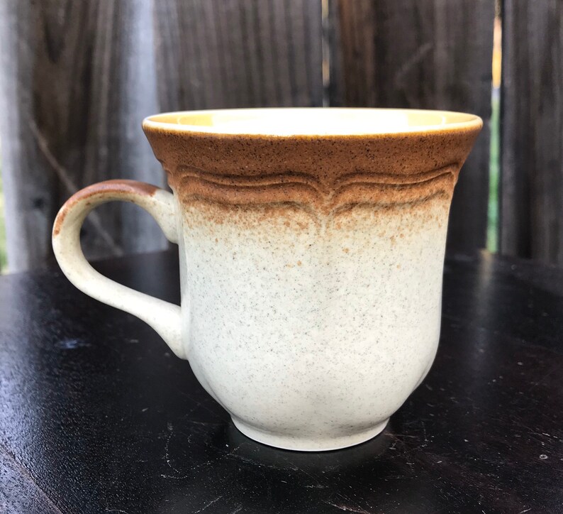 Vintage Mikasa Stoneware Whole Wheat Pattern Coffee Mug | Etsy