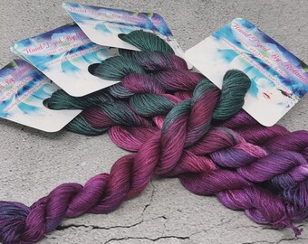 50 Yard Hand-Dyed 100% SILK Floss ~ 6 Strand Premium Embroidery Floss Skein Variegated Thread Yarn Cross Stitch ~ D3