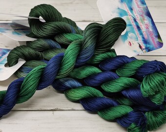 50 Yard Hank of Hand-Dyed DMC Floss ~ Stranded Cotton Floss Cross Stitch Embroidery Floss Skein Variegated Thread Yarn ~ Special Edition G7