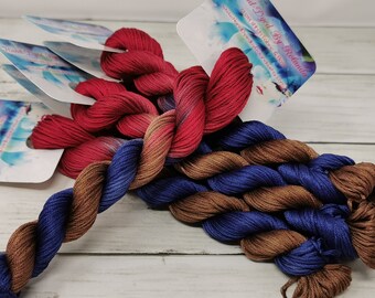 50 Yard Hank of Hand-Dyed DMC Floss ~ Stranded Cotton Floss Cross Stitch Embroidery Floss Skein Variegated Thread Yarn ~ Special Edition G6