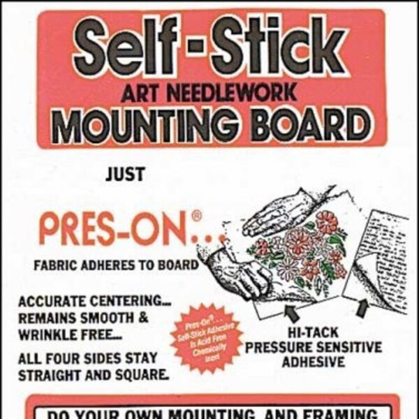 Self Stick Mounting Board for Art and Needlework Etsy