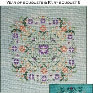 HARPER ~ Bouquet Collection by CM Designs Counted Cross Stitch Pattern Chart Carolyn Manning Designs