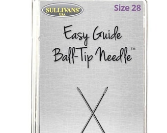 Sullivan's Easy Guide Ball-Tip Needles Cross Stitch, Embroidery Needle ~ 2/Pkg Size 28