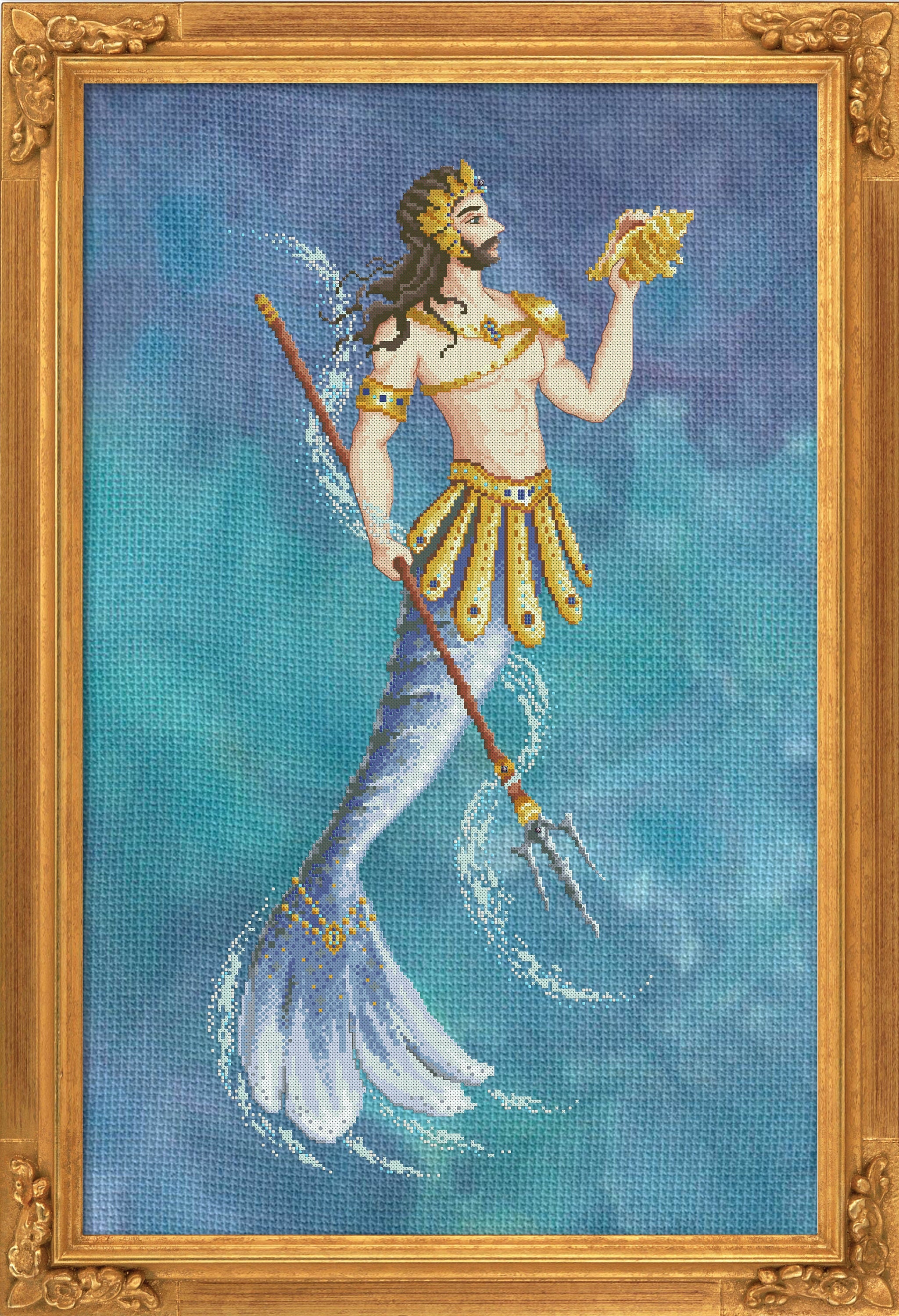 Triton Bella Filipina Counted Cross Stitch Pattern Design - Etsy triton-bella-filipina-counted-cross-stitch-pattern-design-etsy