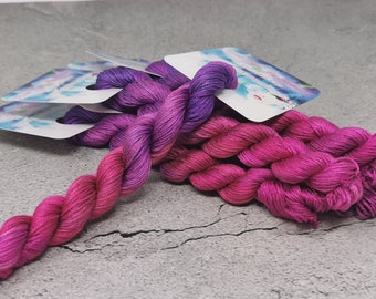 50 Yard Hand-Dyed 100% SILK Floss ~ 6 Strand Premium Embroidery Floss Skein Variegated Thread Yarn Cross Stitch ~ D1
