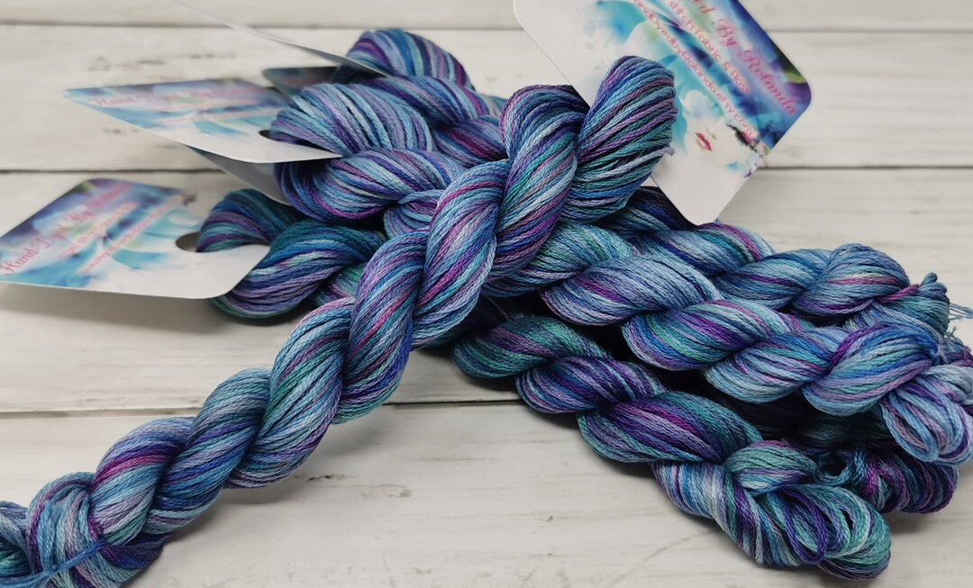 Super Lot De 18 écheveaux De Fil à Broder Six Strand Sweets Teints à La Main Par Jessica Burr – Parfait Pour La Broderie Et Le Point De Croix