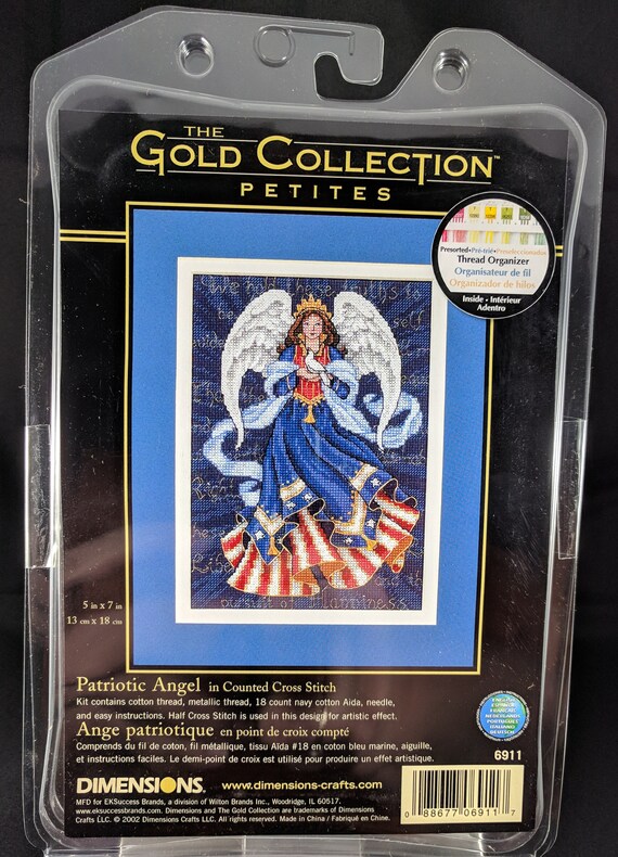 Dimensions Needlecrafts 6911 Patriotic Angel Counted Cross Stitch Kit NEW!