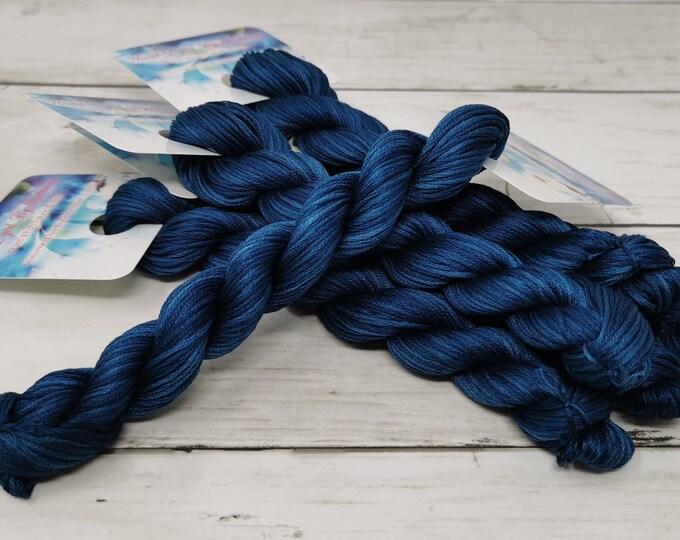 50 Yard Hank of Handdyed DMC Floss Stranded Cotton Floss Cross Stitch