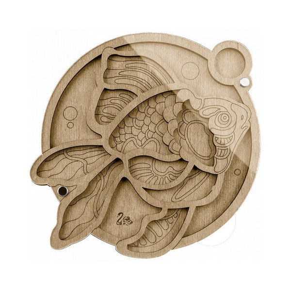 Bead Organizer with Magnetic Lid ~ Seed Bead Storage Cross Stitch Embroidery Bead Tray ~ Goldfish