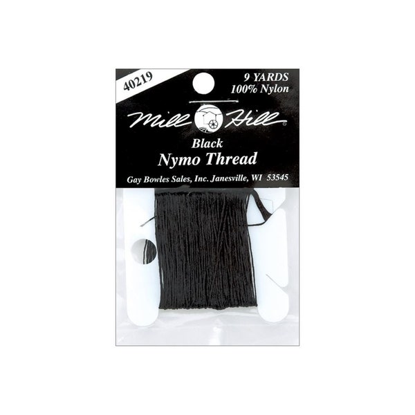 Mill Hill Nymo Beading Thread ~ Black