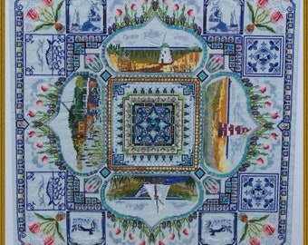 Holland Springtime Garden Mandala by Chatelaine ~ Counted Cross Stitch Pattern Chart