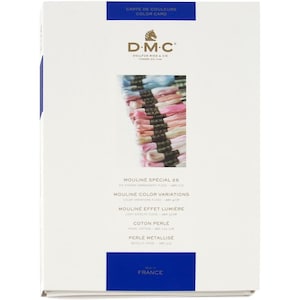 DMC - Floss Color Chart With Real Floss Samples
