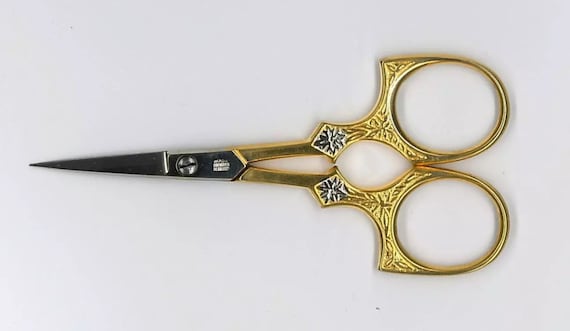 EMBROIDERY SCISSORS VINTAGE 5 Gold Plated