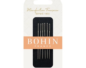 Size 28 BOHIN Tapestry Needles ~ Cross Stitch, Embroidery Needle ~ 6/Pkg