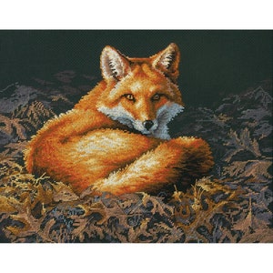 Sunlit Fox by Dimensions Counted Cross Stitch Kit 14 x 11"