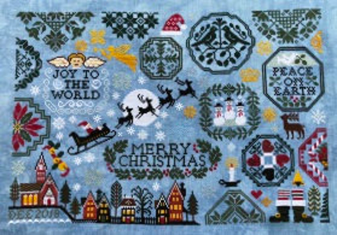 Holiday Quaker Lila's Studio Counted Cross Stitch | Etsy