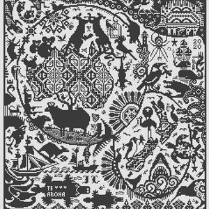 Anzak ~ Long Dog Samplers ~ Counted Cross Stitch Pattern Chart