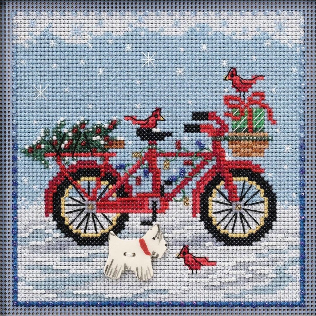 Village Physician Cross Stitch Kit Mill Hill 2023 Buttons Beads Winter MH142334