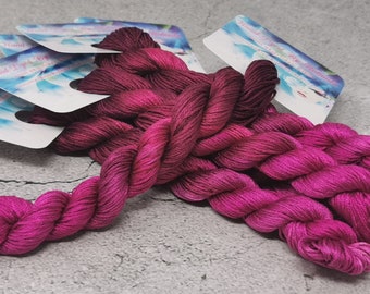 50 Yard Hand-Dyed 100% SILK Floss ~ 6 Strand Premium Embroidery Floss Skein Variegated Thread Yarn Cross Stitch ~ D6