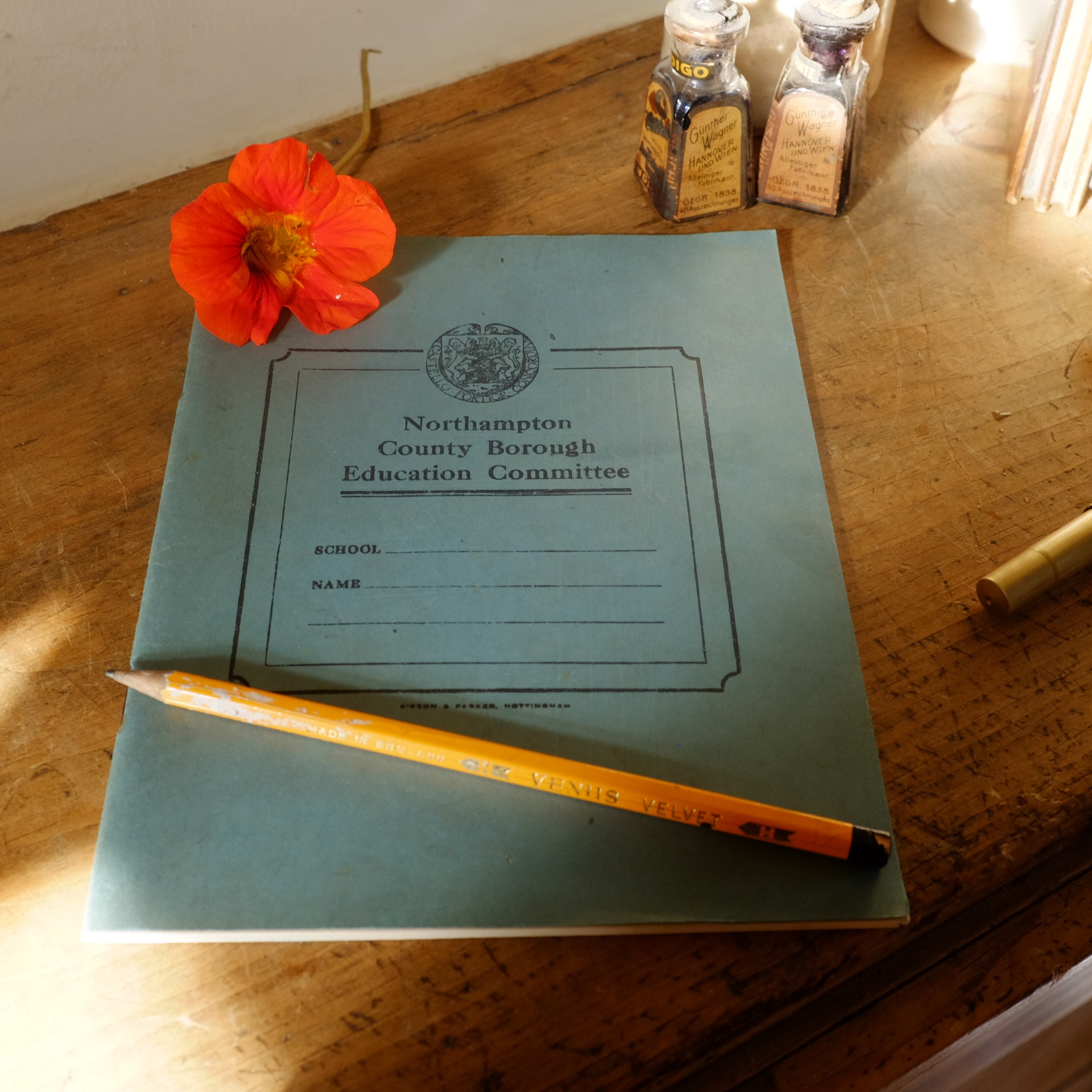 Writing Book Vintage Blue School Book Unused Etsy UK