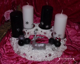 Advent wreath "Deer in SNOW-XMAS"