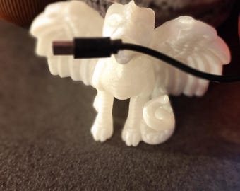 USB cable holder dragon