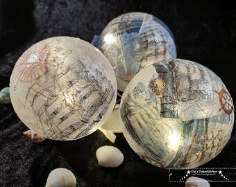 Set of 3 decorative balls SINGLE PIECE