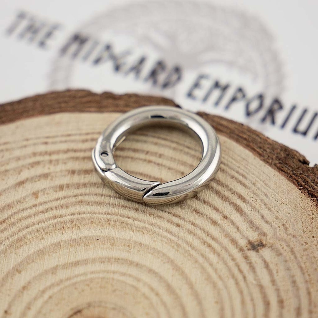 Stainless Steel Spring Gate Ring 1pc - Etsy UK