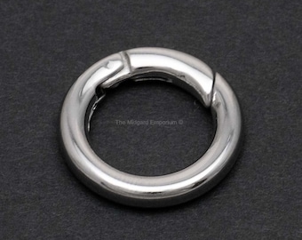 20mm Stainless Steel Round Spring Gate Clasp