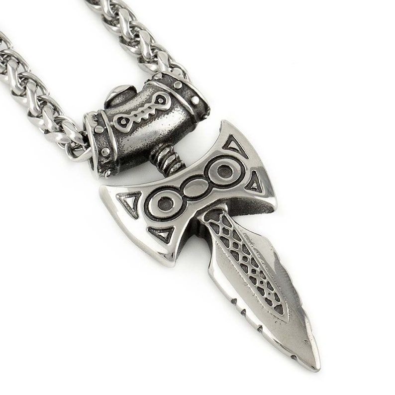 Skyrim Amulet Of Talos Viking Sword Necklace Stainless Steel | Etsy