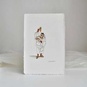 Pulcinella, dipinto originale fatto a mano