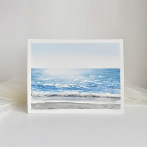 Seascape, original watercolor painting